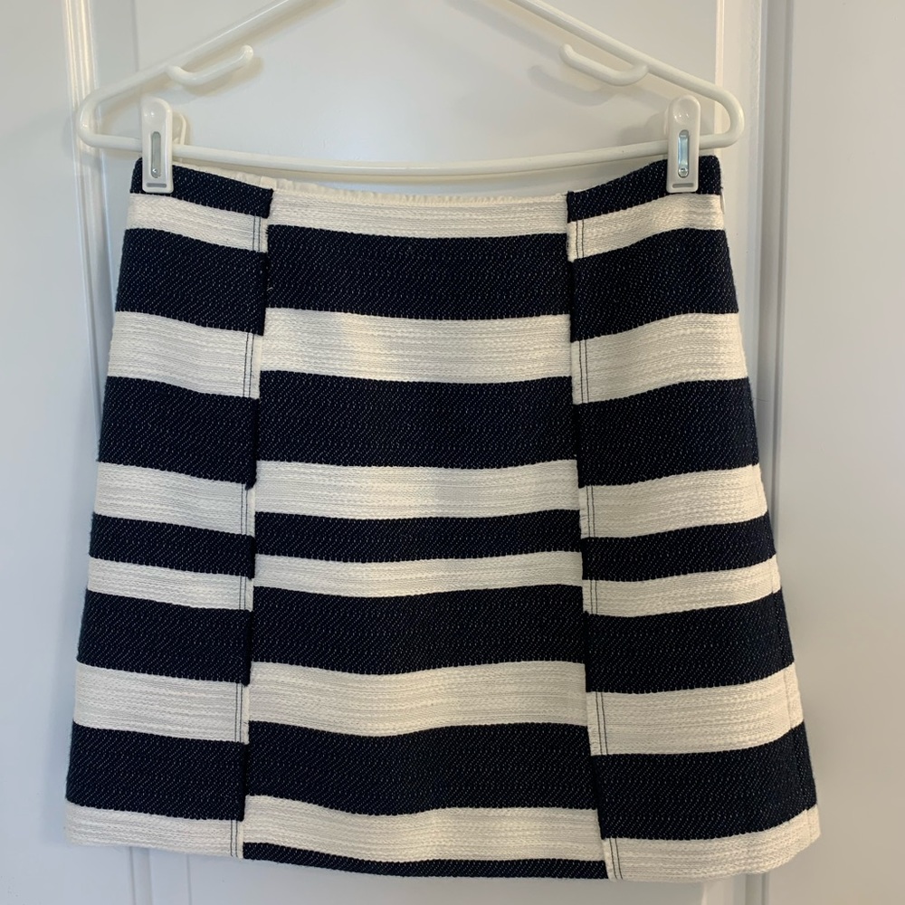 Navy and white skirt